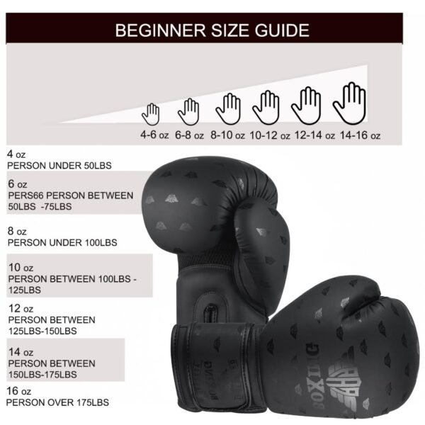 Buy Black Boxing Gloves with Impact Protection & Secure Fit – For Fighters Who Train Smart & Strike Hard Free Shipping Included. - Image 4