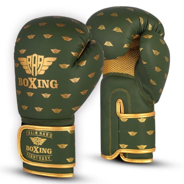 Buy Army Green Boxing Gloves with Pro-Level Protection & Ergonomic Comfort – Designed for Endurance, Built for Power. Free Shipping Included.